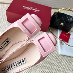 U LOOK BALLERINAS IN PASTEL PINK GLOSSY CALFSKIN