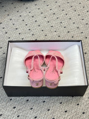 CC HIGH HEELS IN PINK QUILTED SUEDE