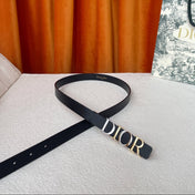DIOR 25S BELT 20 MM IN BLACK CALFSKIN 562162