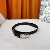 DIOR 25S BELT 20 MM IN BLACK CALFSKIN 595244