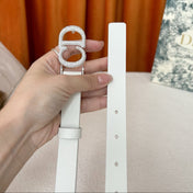 DIOR 25S BELT 20 MM IN WHITE CALFSKIN 595245