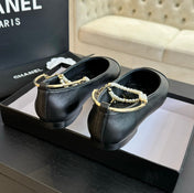 Double Strap Chunky Heel Mary Jane Shoes Black