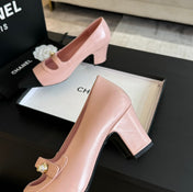 Double C WOMEN'S SHOES SPIRIT TOE Light Pink Lambskin