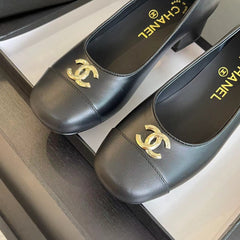 CC PUMP BLACK CALFSKIN