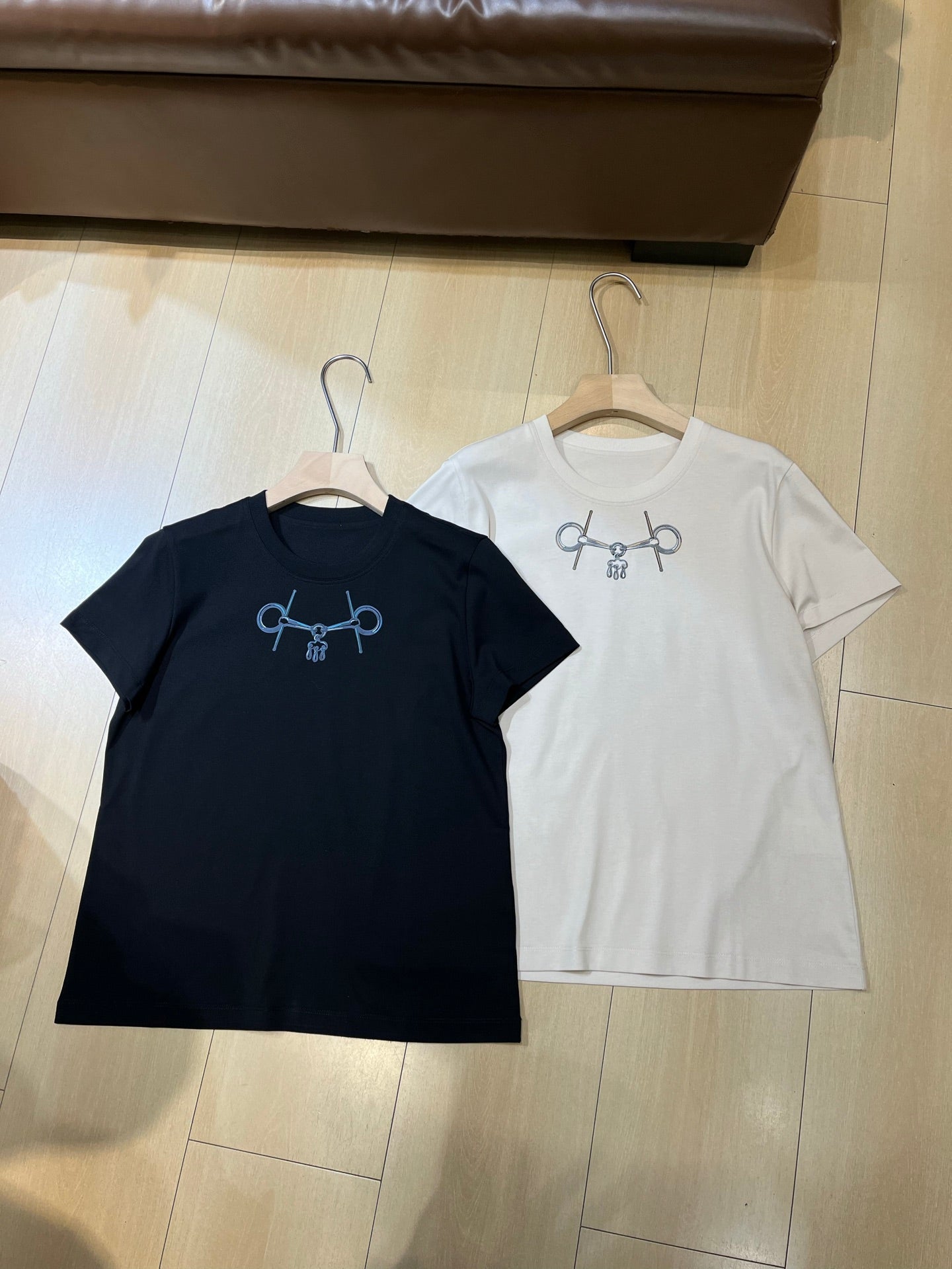 HERMES 25S SHORT-SLEEVE CREW NECK T-SHIRT 374