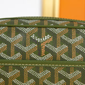 CAP-VERT PM BAG 22 IN WOODLAND GREEN GOYARDINE CANVAS