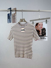 Chanel T- Shirt Pink Yellow mix Black Tencel 232702