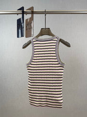 Chanel Tank Top Multicolor Tencel 232700