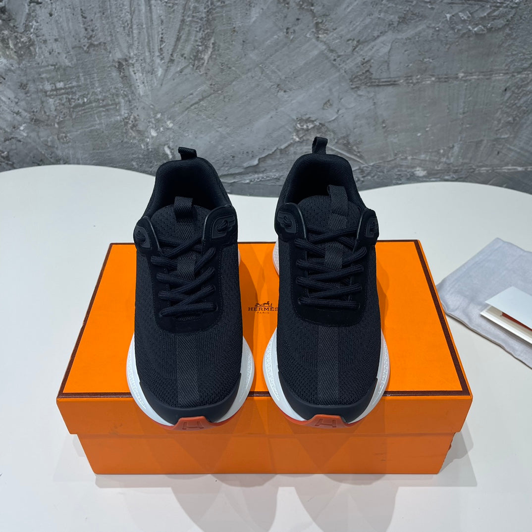 HEROS SNEAKERS BLACK MIX ROSE GOATSKIN