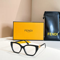 OVERSIZED FF DIAMONDS SQUARE FRAME SUNGLASSES FE50100 IN ACETATE