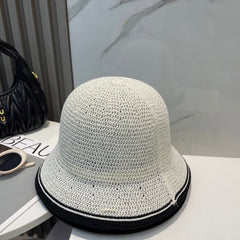 STRAW BUCKET HAT IN WHITE 672972