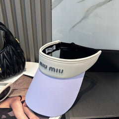 MM SPORT VISOR CAP IN PASTEL PURPLE MIX WHITE FABRIC