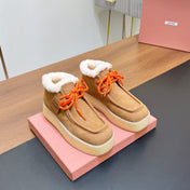 CHUKKA BOOTS IN CIDER BROWN SUEDE WITH WOOL LINING