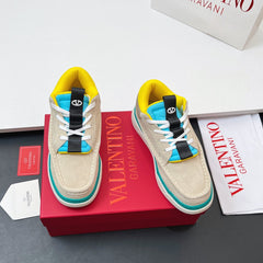VALENTINO 25S RUNBOOT SNEAKERS IN MULTICOLOR LAMBSKIN