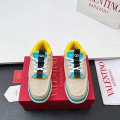 VALENTINO 25S RUNBOOT SNEAKERS IN MULTICOLOR LAMBSKIN