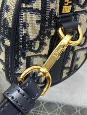 GROOVE MINI 17 BAG IN BLACK MIX BEIGE OBLIQUE MONOGRAM JACQUARD
