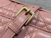 MINI BAG 24 IN ROSE PINK PATENT CANNAGE CALFSKIN