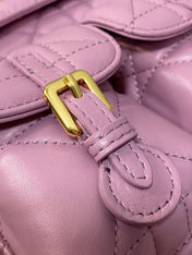 MEDIUM 25 CARO BACKPACK FLAMINGO PINK MACROCANNAGE LAMBSKIN