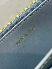 MISS CARO MINI BAG 17 IN OSLO GREY MACROCANNAGE LAMBSKIN