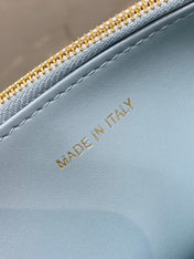 MISS CARO MINI BAG 17 IN BABY BLUE MACROCANNAGE LAMBSKIN