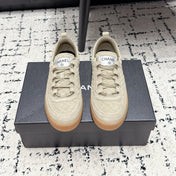CHANEL 26S QUILTED SNEAKERS IN SAND BEIGE SUEDE