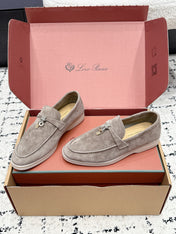 LP 26S SUMMER CHARMS WALK LOAFER IN LIGHT BROWN SUEDE GOLD HARDWARE