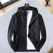 LV HOODED JACKET BLACK MONOGRAM 239039