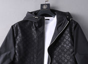 LV HOODED JACKET BLACK MONOGRAM 239039