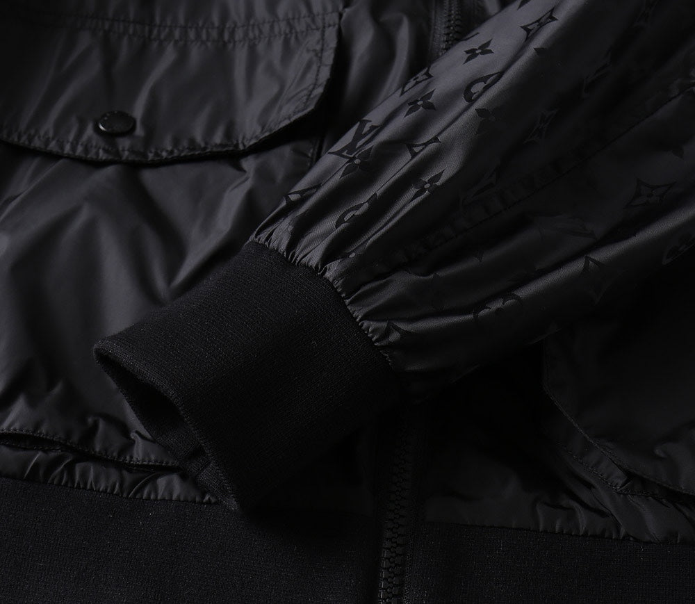 LV HOODED JACKET BLACK 239040