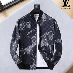 LV NAVY BLUE MONOGRAM AND DAMIER JACKET 239042