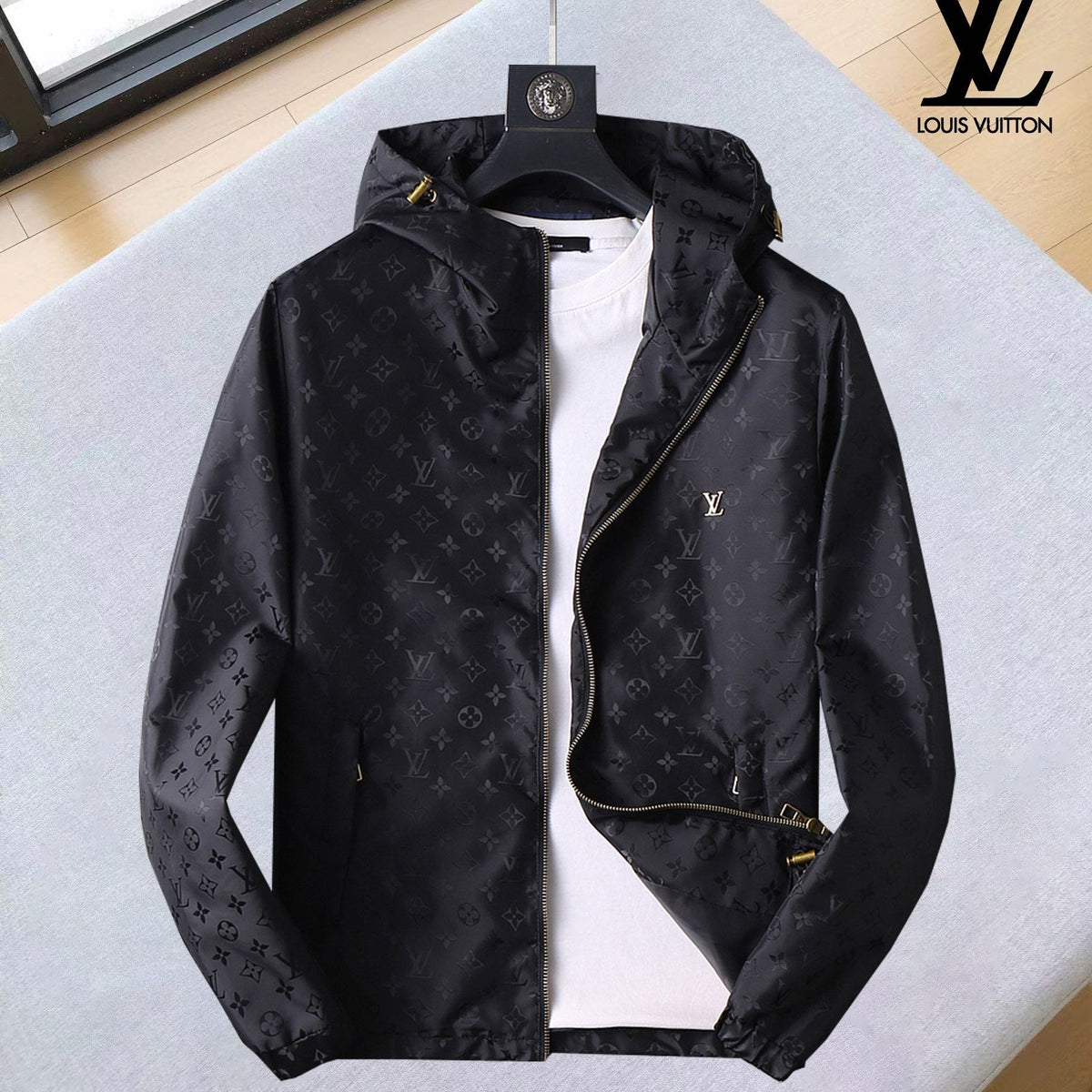 LV BLACK MONOGRAM JACKET 239043