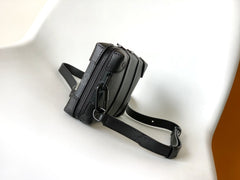 LV 25S SOFT TRUNK BAG 22 IN MONOGRAM ECLIPSE CANVAS AND CALFSKIN