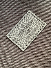 LV 25S DYNAMIC DENIM EMBROIDERED BUMBAG 37 IN BLACK CANVAS