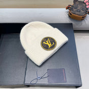 KNITTED BEANIE HAT IN BEIGE WOOL AND RABBIT FUR 417758