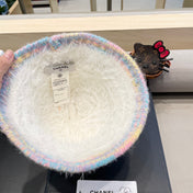 BUCKET HAT IN WHITE LAMB FUR 419468