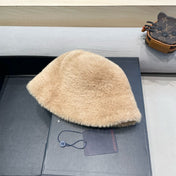 BUCKET HAT IN OATMEAL BEIGE RABBIT FUR 426226