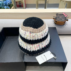 STRIPED KNITTED BUCKET HAT COLORFUL 428100