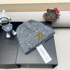 BEANIE HAT IN SHARK GRAY WOOL 430083