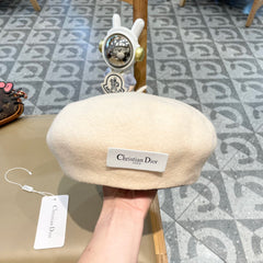 AUSTRALIAN BERET HAT IN BEIGE WOOL FELT 431714