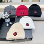BEANIE HAT IN WHITE WOOL AND RABBIT FUR 433475