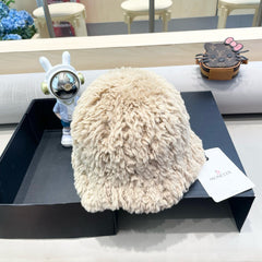 BUCKET HAT IN BISQUE BEIGE FLEECE 435043