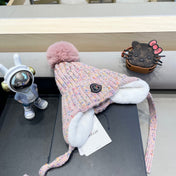 BEANIE HAT IN LIGHT PINK WOOL LINED WITH FLEECE 436776