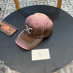 BASEBALL CAP MODEL 650511 IN BROWN TO PINK OMBRE COTTON