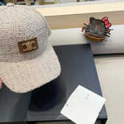 BASEBALL CAP MODEL 650506 IN BEIGE TEXTURED SPARKLE FABRIC