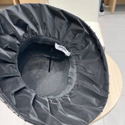 WIDE BRIM HAT IN BLACK STRAW 673034