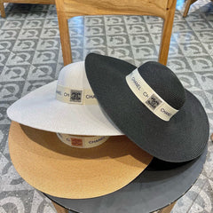 WIDE BRIM STRAW HAT WHITE 672707