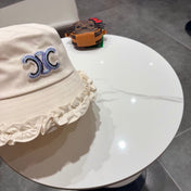 CELINE 26S CELINE RUFFLED BUCKET HAT STYLE 12