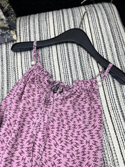 CHANEL PINK PEARL-EMBELLISHED CAMISOLE