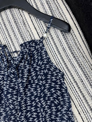 CHANEL BLACK PEARL-EMBELLISHED CAMISOLE