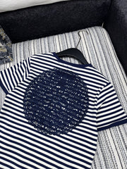 LOEWE EMBROIDERED SHORT-SLEEVE T-SHIRT WITH CREW NECK 267984